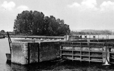 L’ancien barrage et l’ancienne écluse de Port-Bernalin